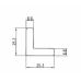 ESQUADRO ALINHAMENTO Nº23 6.6X1MM